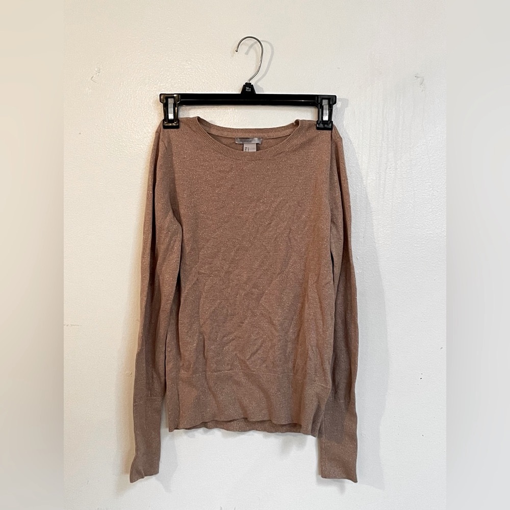 sparkly beige sweater